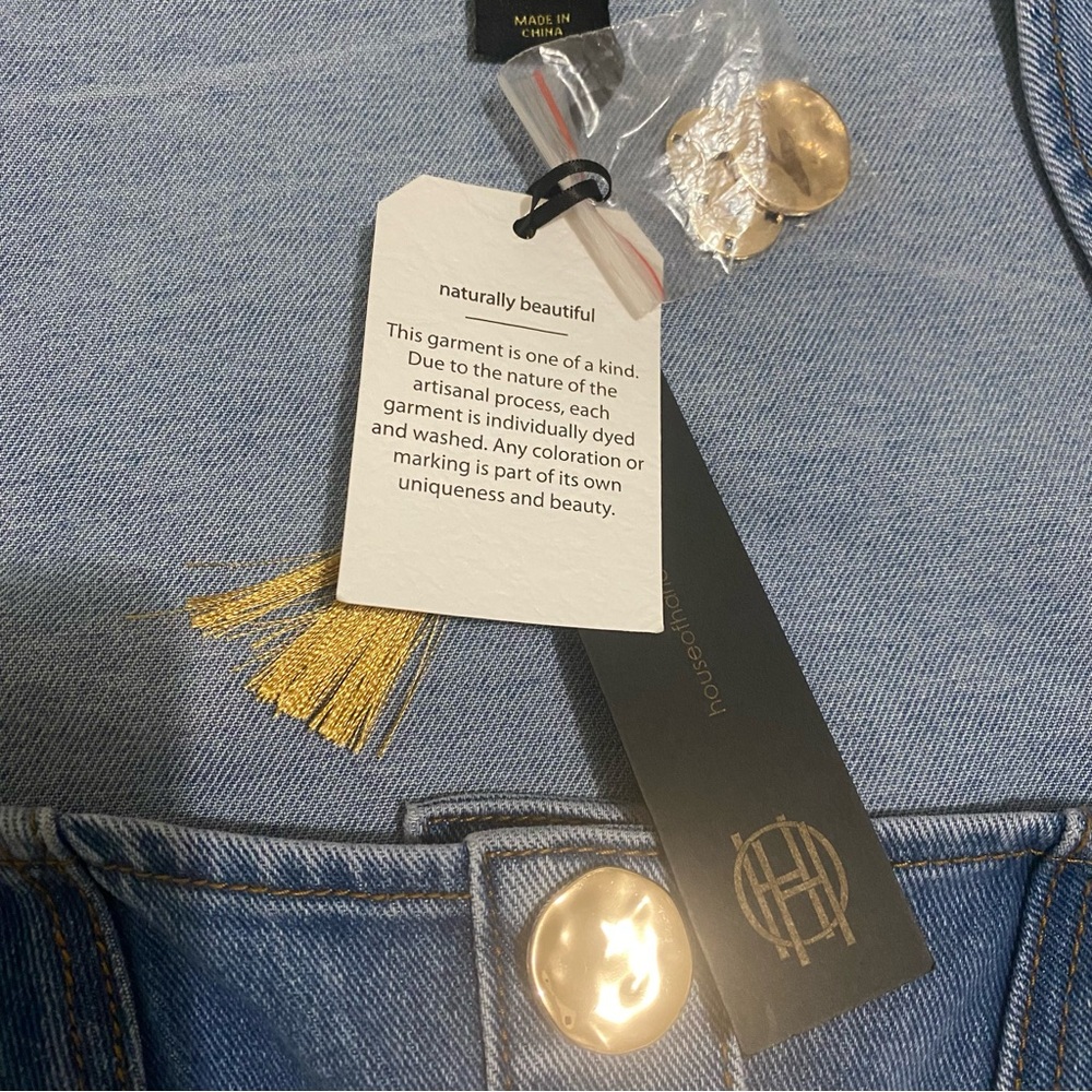 NWT House of Harlow 1960 Denim Corset Size: M - Picture 6 of 9